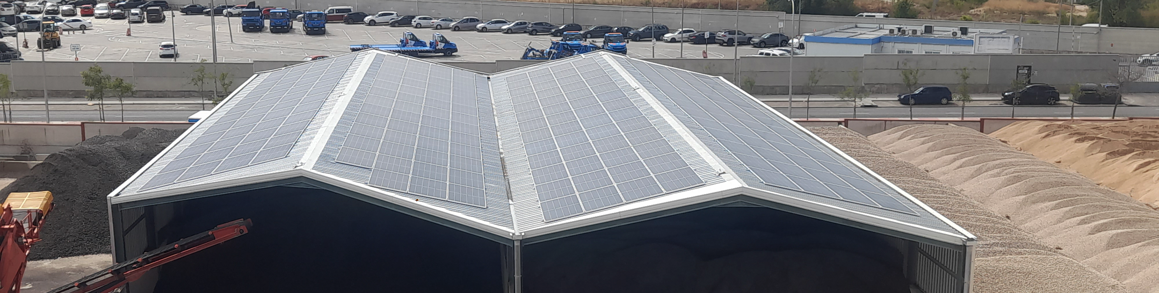 instalación de los paneles fotovoltaicos